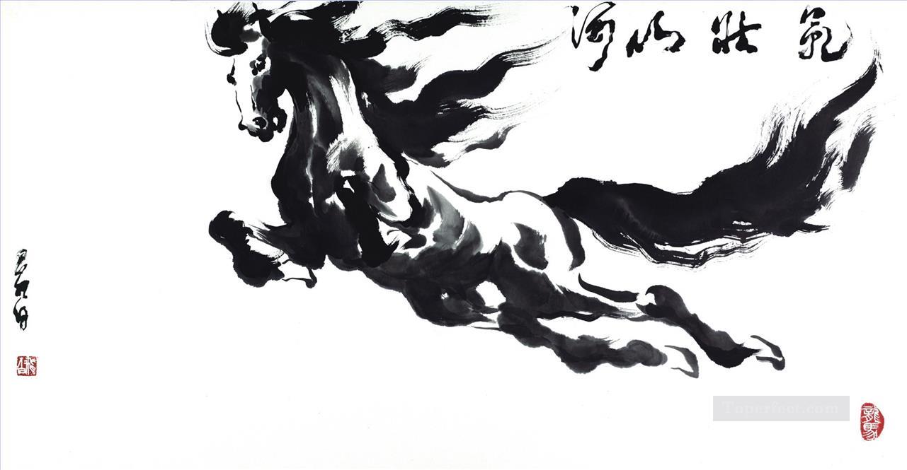 Le Cheval volant à l’encre de Chine Peintures à l'huile